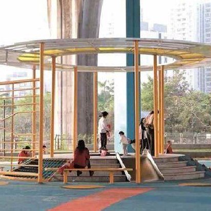 高速桥下美丽“蝶变”