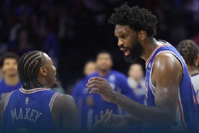 76人力克鹈鹕 恩比德40+11 马克西18+8 贝34+6