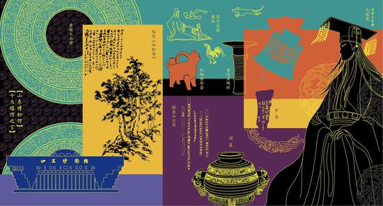 明星文创：山东博物馆十大镇馆之宝便签砖。