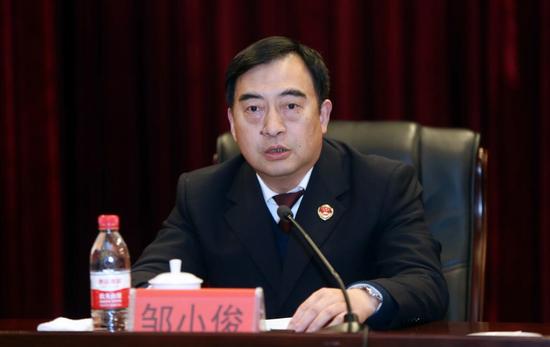 省纪委省监委驻省检察院纪检监察组组长,党组成员邹小俊就全省检察