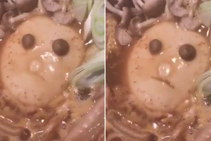 男子煮火锅惊见“豆腐在哭” 23万网友围观