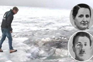 夫妇爬山时被冰川封印75年 如今遗体变这样