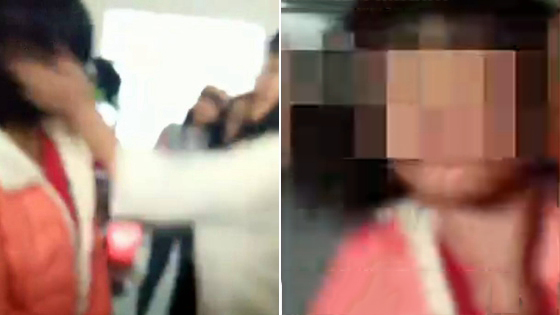 网曝女生遭数同学掌掴掐脖子 全程未还手