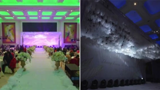 新娘花3.6万布置婚礼礼堂 看到结果气晕