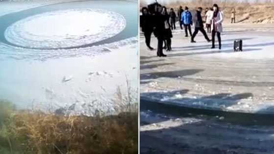 东北惊现神秘旋转“冰圈”：可载多人运转