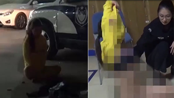 醉酒女替司机顶包 当众脱衣撒尿“打闹”