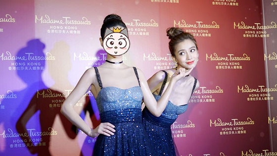 baby揭幕星空裙蜡像 清新唯美似精灵仙子