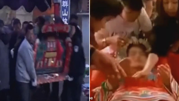 美女去世还未下葬 