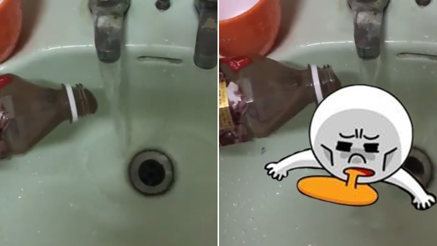 坏掉的饮料放很久变这样 网友大呼好恶心