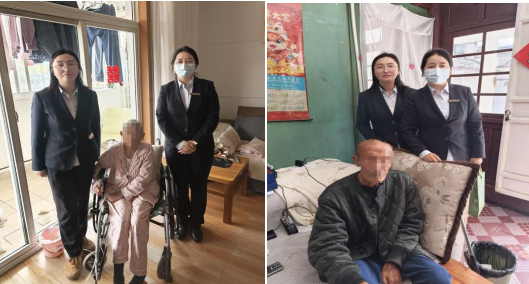 （图为保山分行上门为残疾客户上门提供服务）