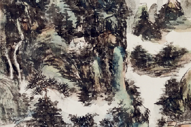 近现代中国绘画名家名作赏析——黄宾虹《嘉陵春晓》_城市频道_新浪网