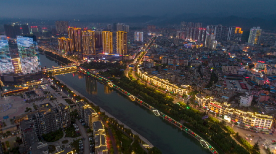 惠水城区夜景
