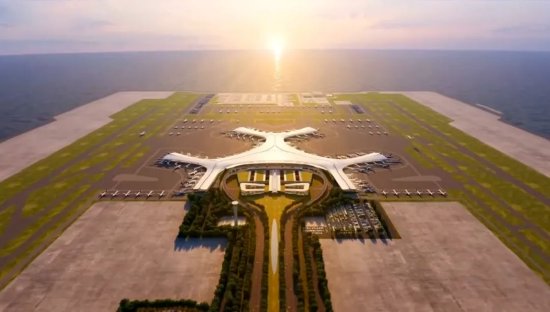 赋能区域经济发展助力交通强国建设大连金州湾国际机场项目开工动员