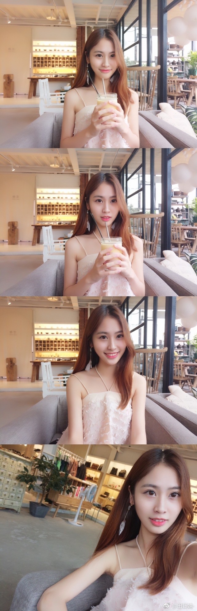 组图:河财大校花晒清纯写真 长发飘飘身材好