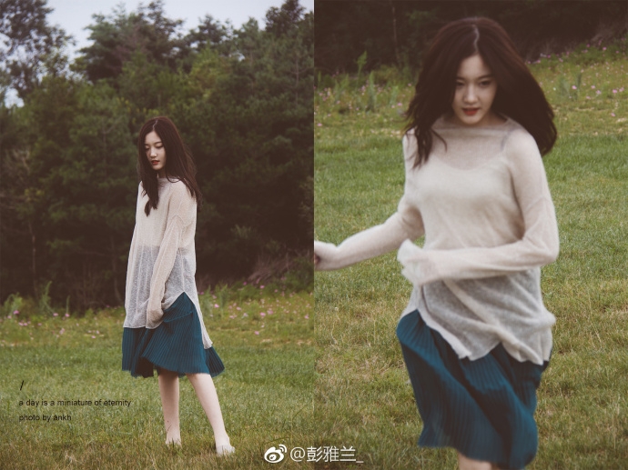 11 / 32 近日,四川某高校校花彭雅兰在微博上晒出一组写真,慵懒的长发