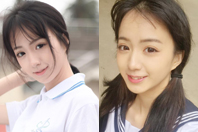 同济校花置身麦田神情陶醉