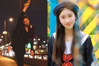 同济校花置身麦田神情陶醉