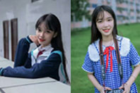 同济校花置身麦田神情陶醉