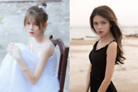 同济校花置身麦田神情陶醉