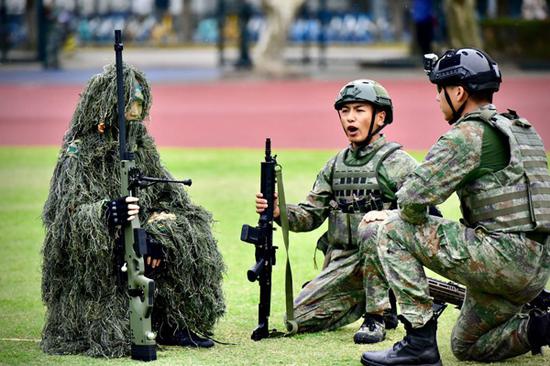 同济大学军训现场。本文图片均为同济大学提供