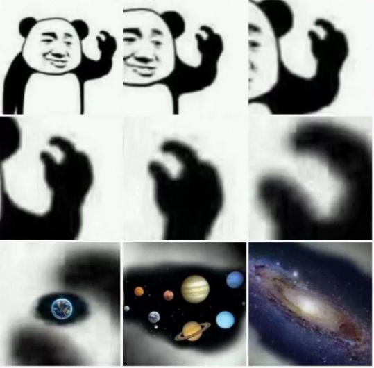 手指银河系表情包图片