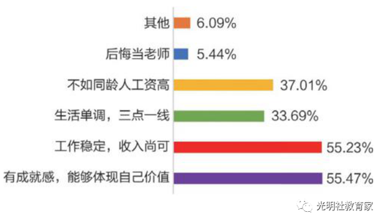 图九:入职后“90后”教师对教师职业的看法