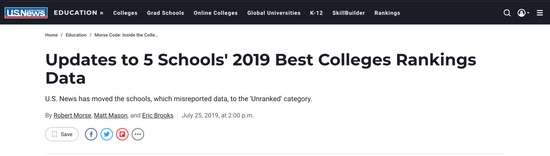 　　图片来源：US News 官网
