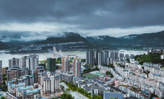 重庆市云阳县城市风光.图/图虫创意