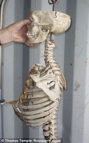 英国中学师生集体为一具骷髅举办葬礼