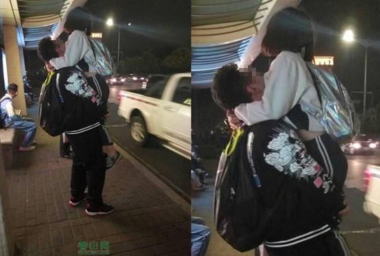 中学生当众亲热引热议