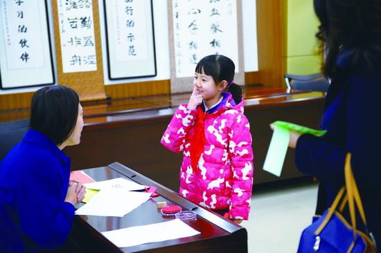 朝阳区望京实验学校学生轻松参加学校的“乐考” 学校供图