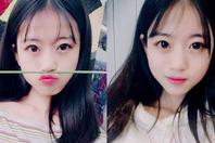 同济校花置身麦田神情陶醉