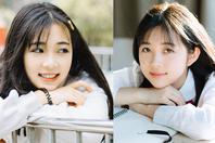 同济校花置身麦田神情陶醉