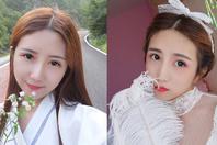 同济校花置身麦田神情陶醉