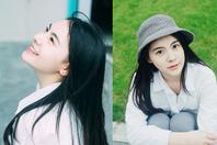 同济校花置身麦田神情陶醉