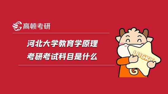 河北大学教育学原理考研考试科目是什么