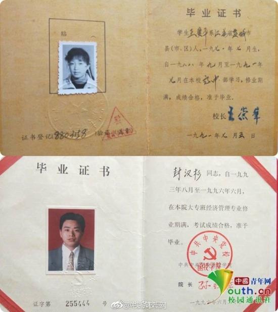 60年代大学毕业证长啥样图