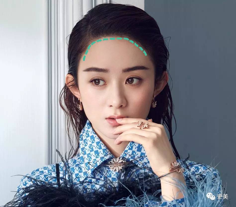 郭碧婷剪齐刘海吃藕,原来她万年不变的中分暗藏玄机啊…|发际线|齐