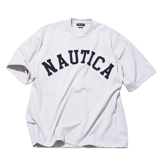 NAUTICA ARCH LOGO 长谷川监制重磅字母短袖