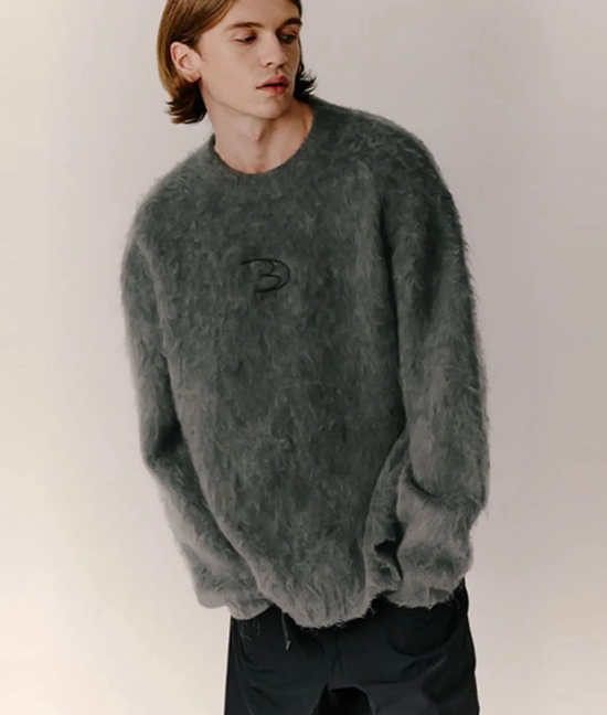 FREO3N pullover skin-friendly mohair sweater