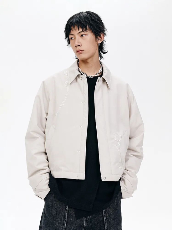 Simple Project cropped puffer jacket