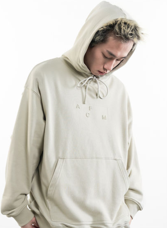 FMACM 键盘 3D 压印字母连帽套头卫衣