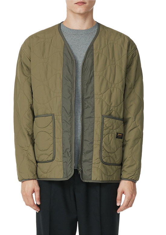   Carhartt WIP Military Wave Quilted Print Padded Jacket