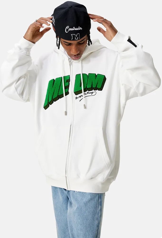 MEDM 美式毛巾刺绣 logo 连帽卫衣