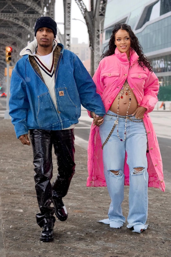A$AP Rocky & Rihanna / Via BAZZAR