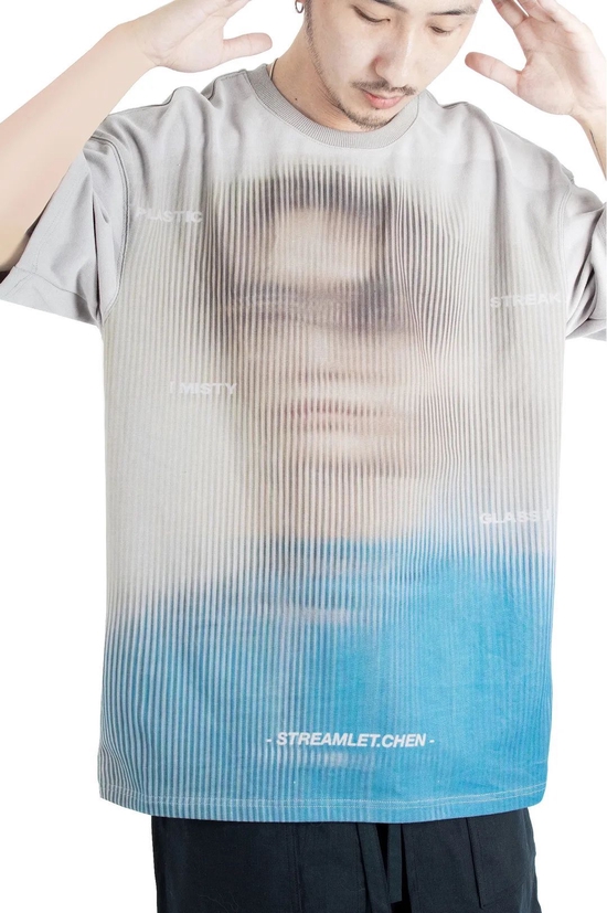 STREAMLET.CHEN 手绘纳米 3D 纤维技术 唯美人物短袖 T 恤