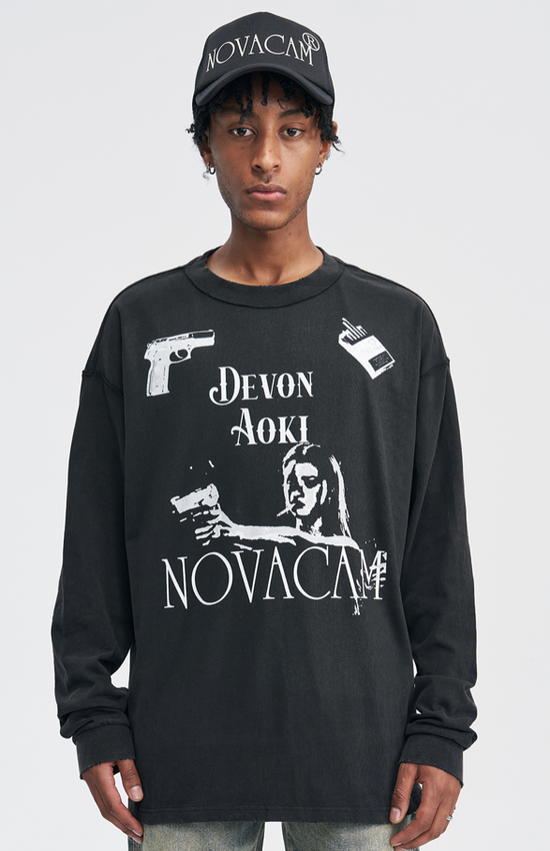 NOVACAM VINTAGE 美式复古做旧长袖