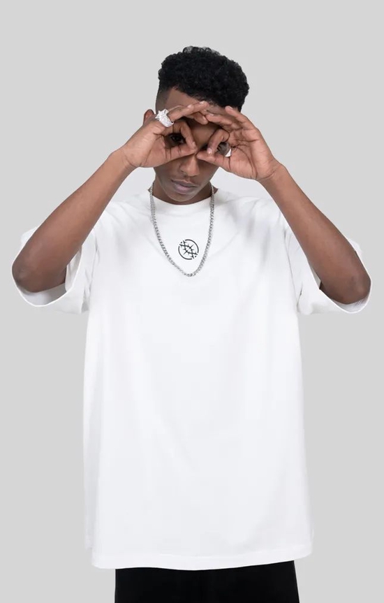 BTW 夏季T恤男纯色纯棉宽松纯棉圆领