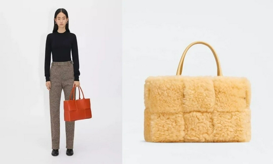 Arco Family里的Arco Tote（左），Arco Tote Shearling（右）