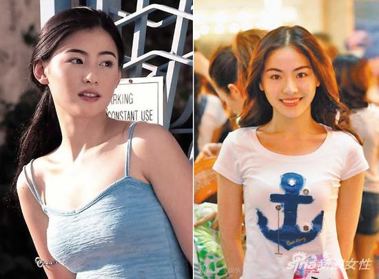 左张柏芝 右贡米